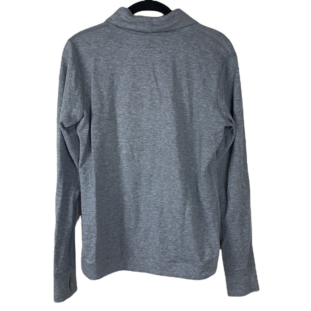 Lululemon Double Up Reversible Long Sleeve - Heathered Slate/ Modern Stripe - Picture 11 of 14